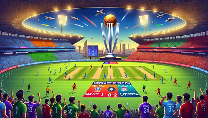 youtube-trending-india-vs-pakistan-champions-trophy-2025-and-man-city-0-2-liver